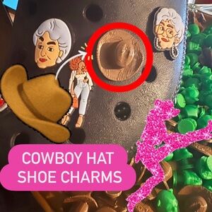 Cowboy Hat Shoe Charms